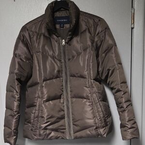 Lands' End Women's Chocolate Puffer Jacket